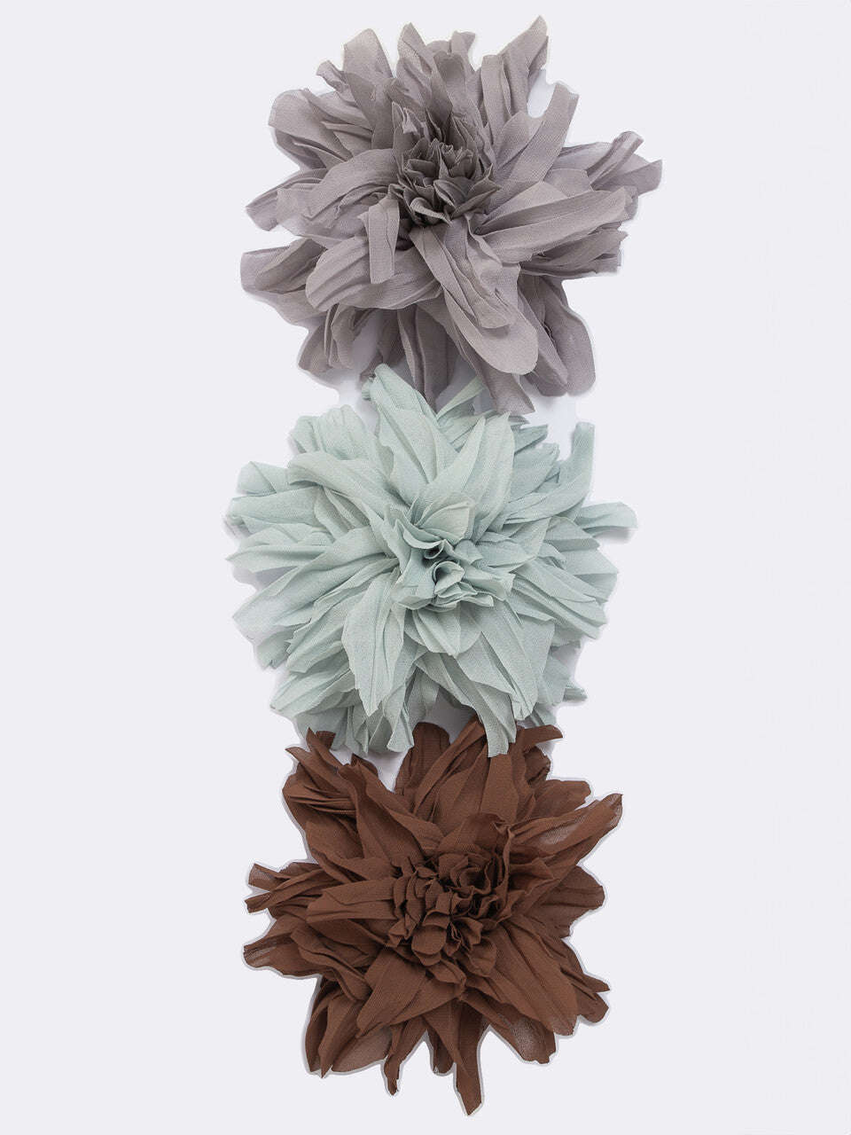 Mint Chiffon Flower Brooch | CHRYSANT Nolo Store
