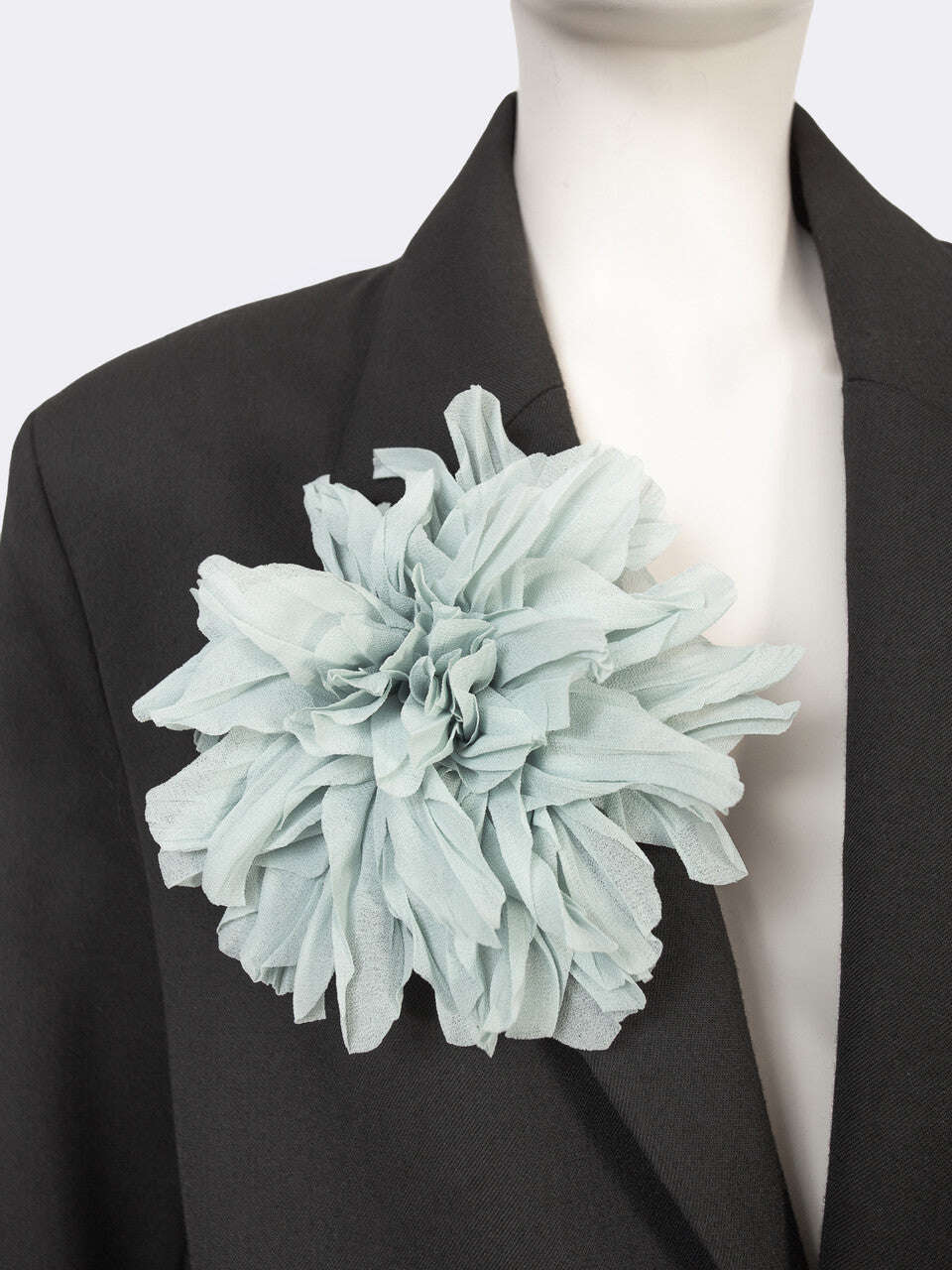 Mint Chiffon Flower Brooch | CHRYSANT Nolo Store